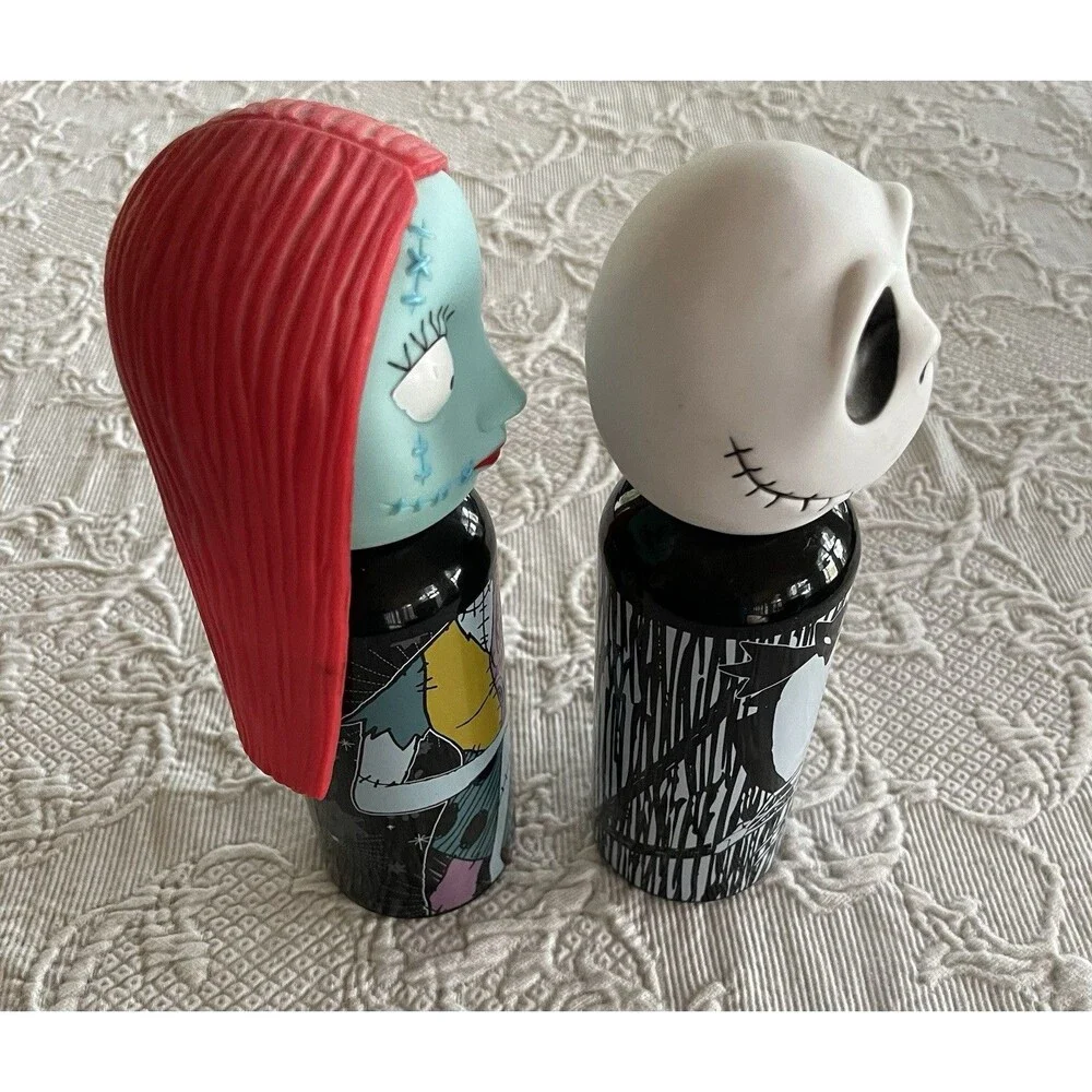 The Nightmare Before Christmas Jack & Sally Aluminum Water Bottle Set